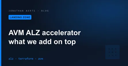 The AVM ALZ accelerator is solid. Here's what we add on top (and what we'd do differently)