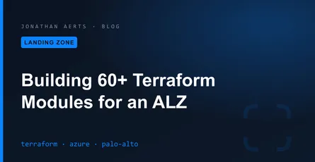 Building 60+ Terraform Modules for an Azure Landing Zone