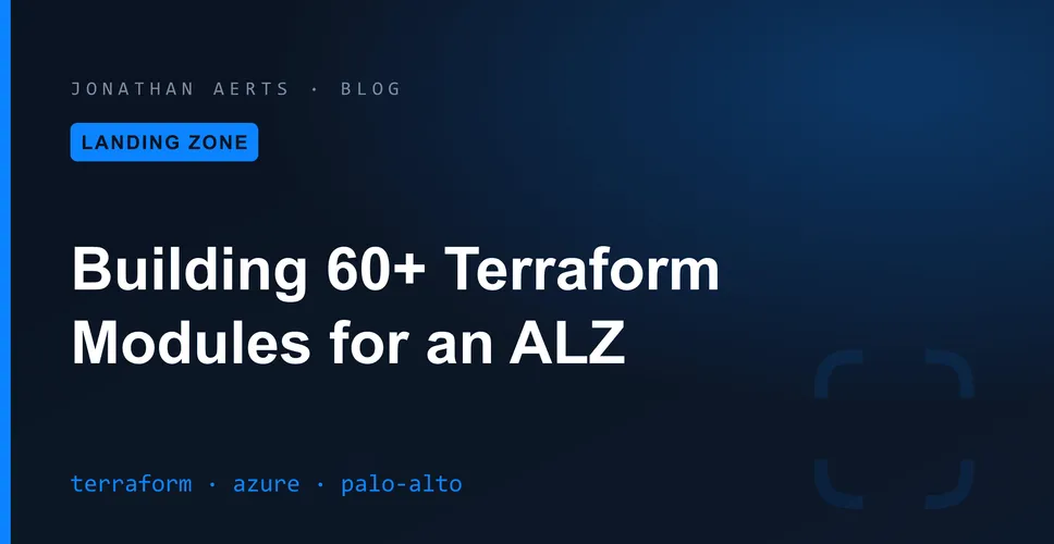 Building 60+ Terraform Modules for an Azure Landing Zone